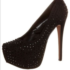 Steve Madden Black “Barbby” Heel with sparkles